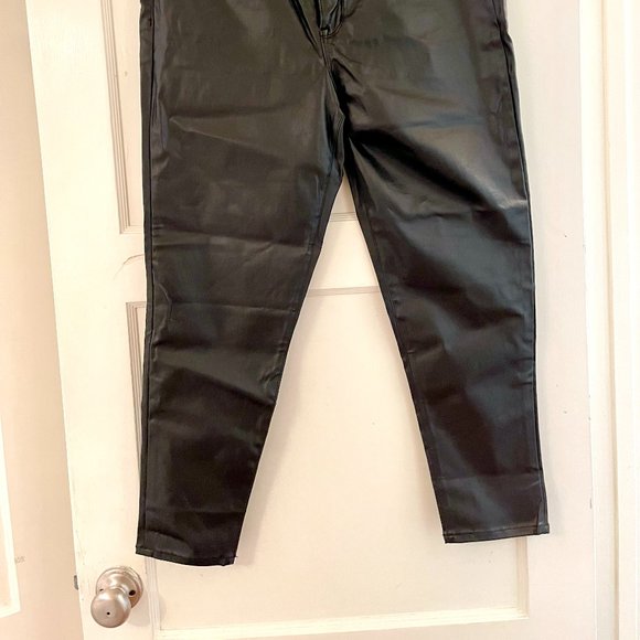 NWT Sanctuary Social Standard Coated Faux Leather, Ankle Skinny Pants 16 - Picture 3 of 9